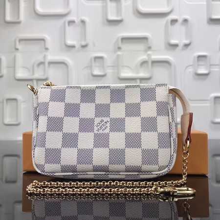 Louis Vuitton Outlet original Damier Azur MINI POCHETTE ACCESSORIES N58009