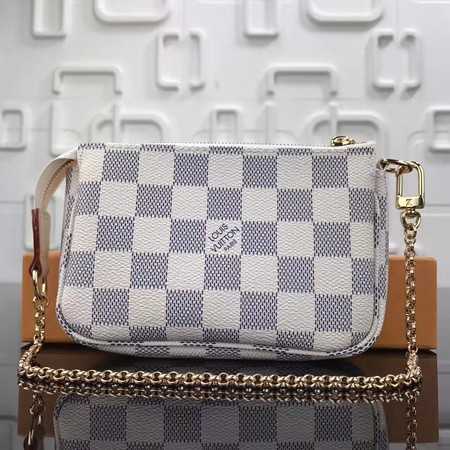 Louis Vuitton Outlet original Damier Azur MINI POCHETTE ACCESSORIES N58009