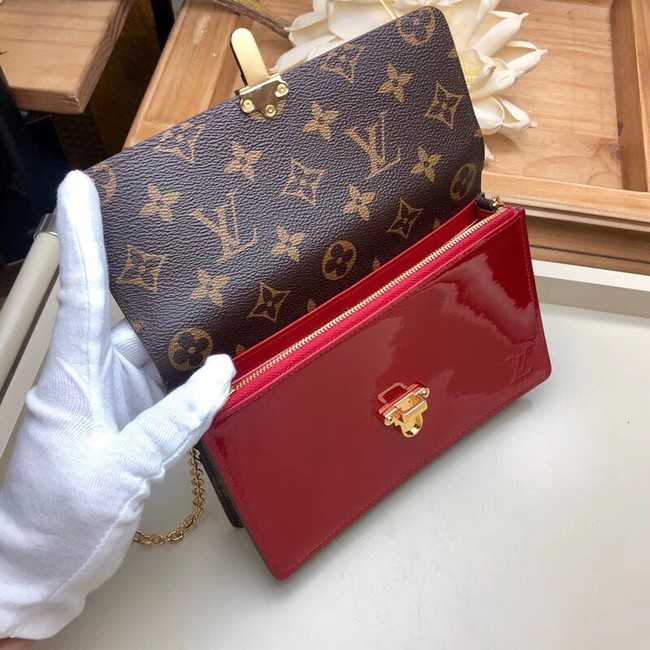 Louis Vuitton Outlet Original CHERRYWOOD CHAIN WALLET M63306 red