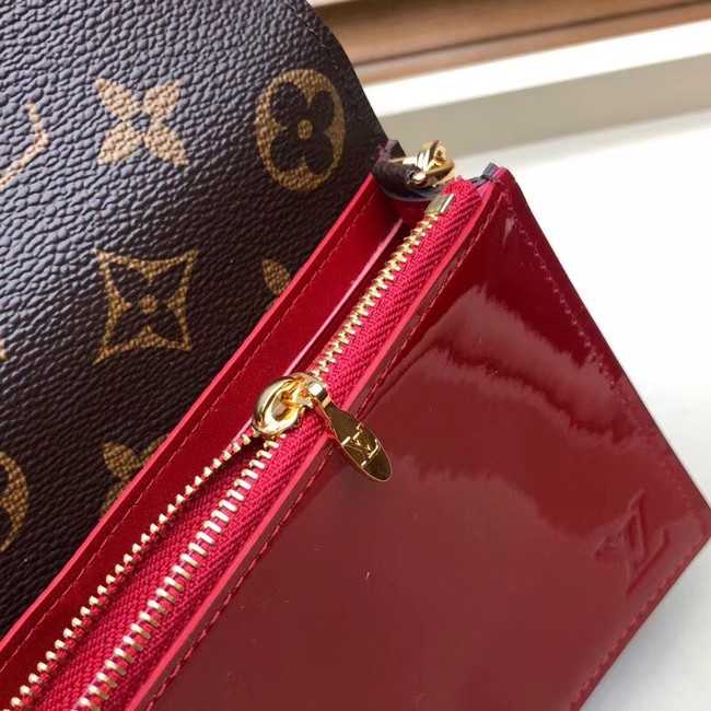 Louis Vuitton Outlet Original CHERRYWOOD CHAIN WALLET M63306 red