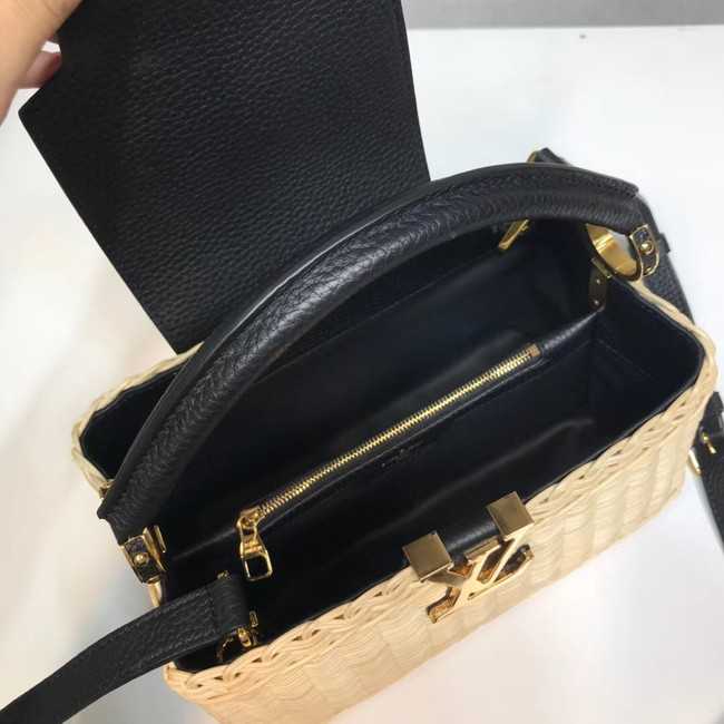 Louis Vuitton Outlet original CAPUCINES PM M50011 black