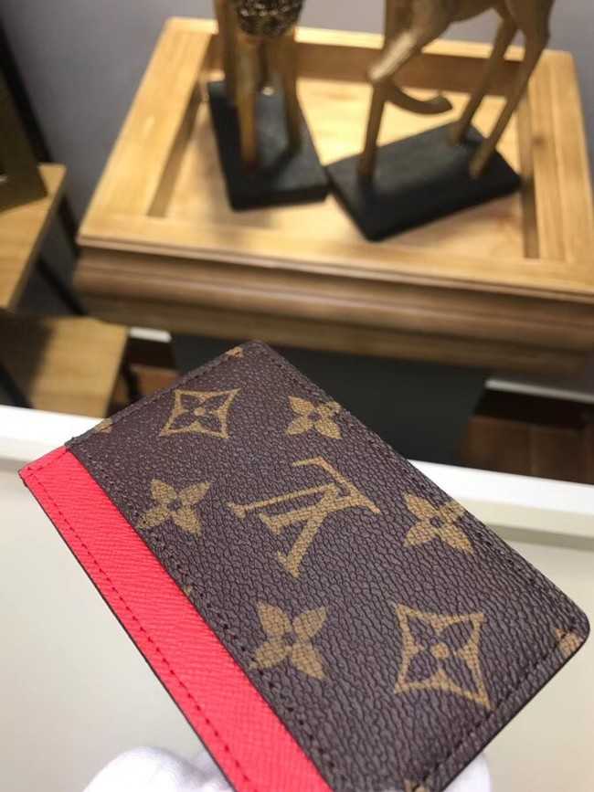 Louis Vuitton Outlet Monogram Canvas CARD HOLDER M60703 red