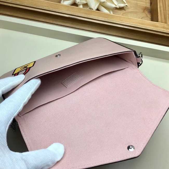 Louis Vuitton Outlet POCHETTE FELICIE M63726 Rose Ballerine Pink