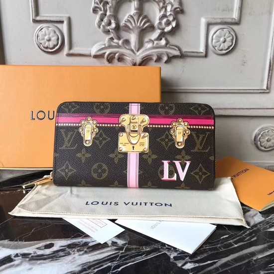 Louis Vuitton Outlet Zippy Wallet Monogram Canvas M62616 rose