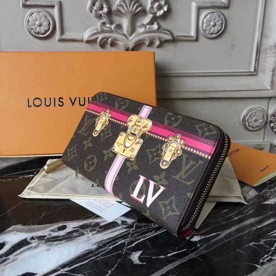 Louis Vuitton Outlet Zippy Wallet Monogram Canvas M62616 rose