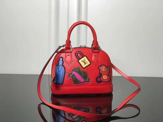 Louis Vuitton Outlet original Epi Leather ALMA BB M52481 red