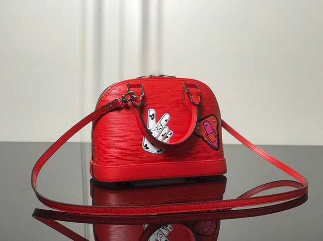 Louis Vuitton Outlet original Epi Leather ALMA BB M52481 red