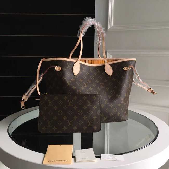 Louis Vuitton Outlet Monogram Canvas Original NEVERFULL MM M40997 yellow