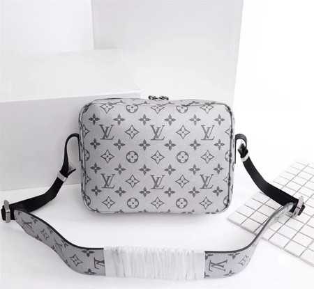 Louis Vuitton Outlet monogram canvas messenger 43845 silver