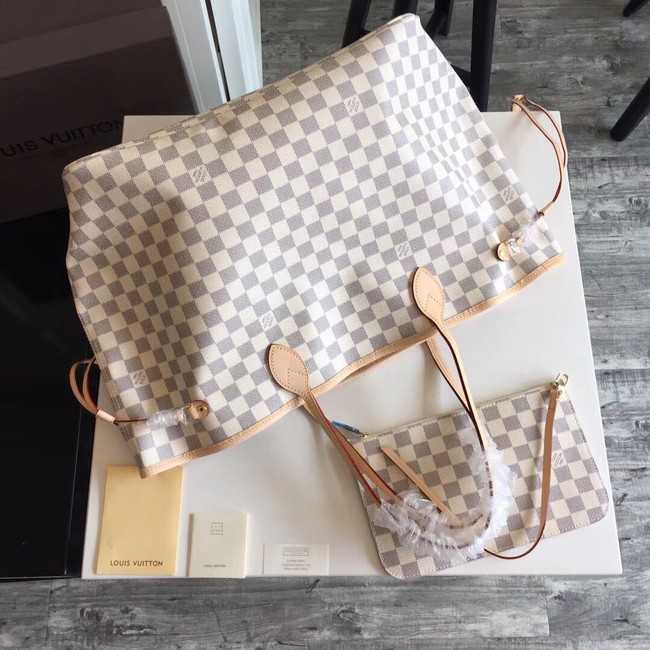 Louis Vuitton Outlet Damier Azur Original NEVERFULL GM N41360