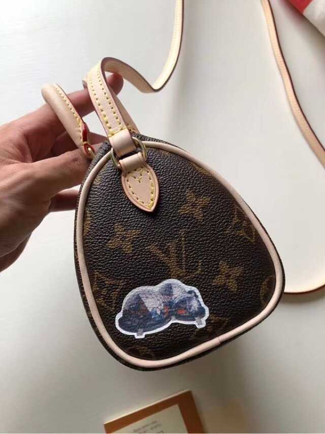 Louis Vuitton Outlet original monogram canvas nano speedy M61252