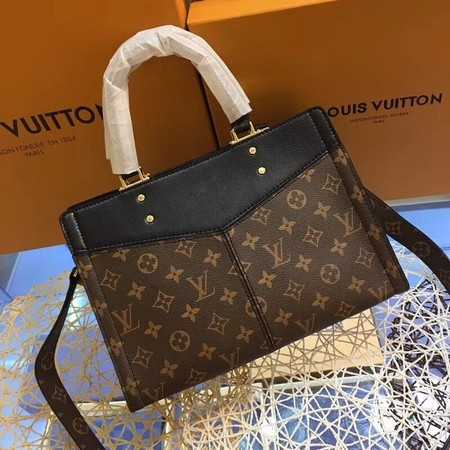 Louis Vuitton Outlet monogram canvas POPINCOURT A44195 black