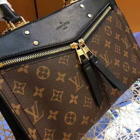 Louis Vuitton Outlet monogram canvas POPINCOURT A44195 black