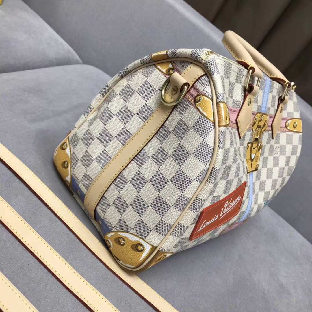 Louis Vuitton Outlet Damier Azur Canvas original speedy 30 B41112