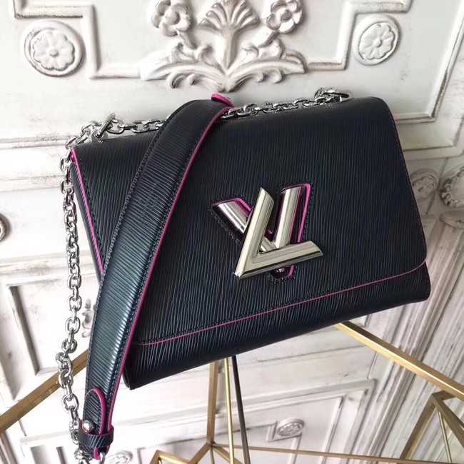 Louis Vuitton Outlet original epi leather TWIST MM M50332 black&rose