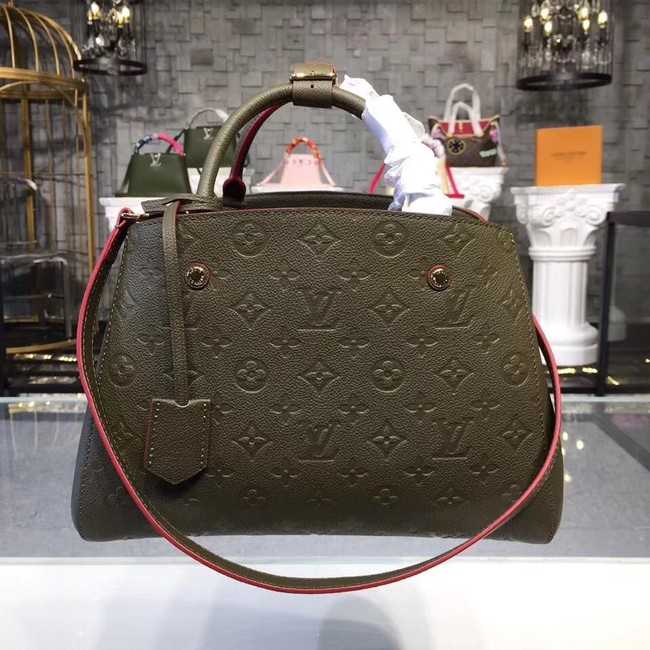 Louis Vuitton Outlet original mongram empreinte MONTAIGNE PM M43660 green