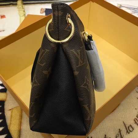 Louis Vuitton Outlet original Monogram Canvas Pallas Bag M42961 black