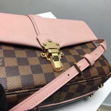 Louis Vuitton Outlet Original Damier Ebene Canvas WIGHT N44243 pink