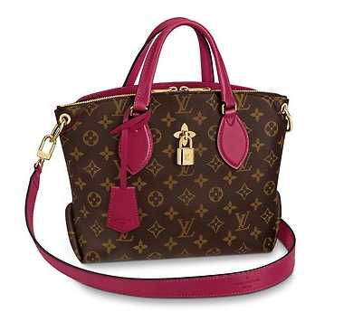 Louis Vuitton Outlet FLOWER ZIPPED TOTE BB M44351 Lie de Vin