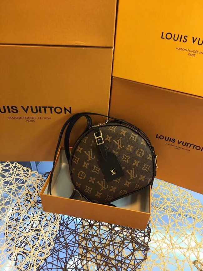 Louis Vuitton Outlet monogram canvas BOITE CHAPEAU SOUPLE M52294 black