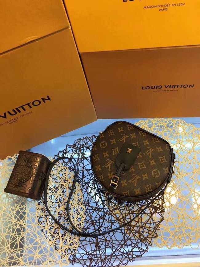 Louis Vuitton Outlet monogram canvas BOITE CHAPEAU SOUPLE M52294 black