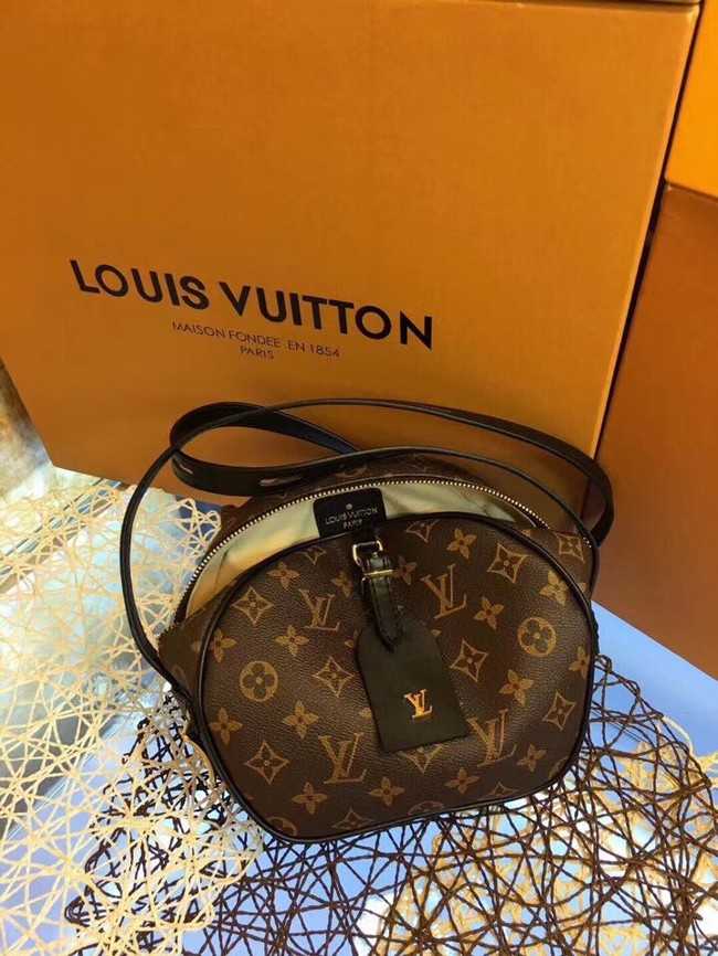 Louis Vuitton Outlet monogram canvas BOITE CHAPEAU SOUPLE M52294 black