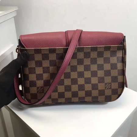 Louis Vuitton Outlet Original Damier Ebene Canvas WIGHT N44243 wine