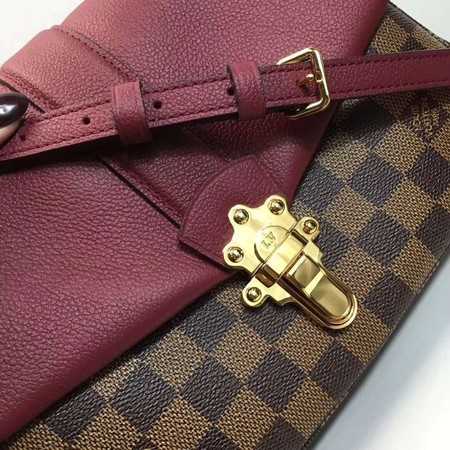 Louis Vuitton Outlet Original Damier Ebene Canvas WIGHT N44243 wine