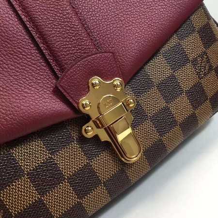 Louis Vuitton Outlet Original Damier Ebene Canvas WIGHT N44243 wine