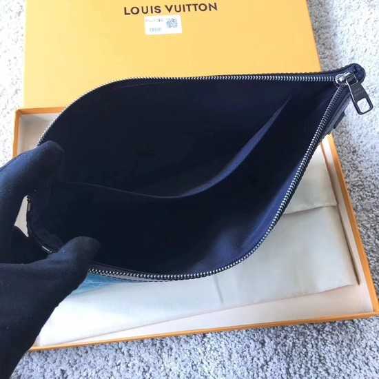 Louis Vuitton Outlet Monogram Canvas Clutch Bag POCHETTE APOLLO B61692 sky blue