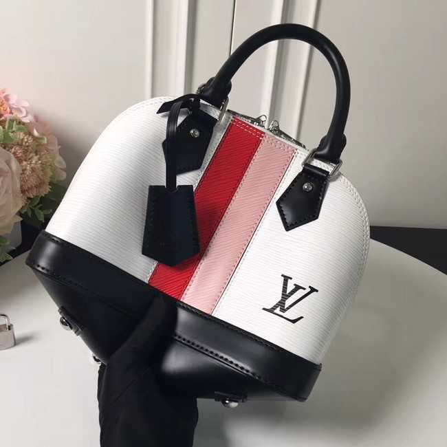 Louis Vuitton Outlet original Epi leather ALMA BB M51961 white