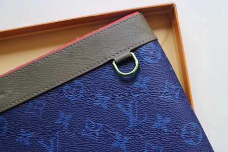 Louis Vuitton Outlet Monogram Canvas Clutch Bag POCHETTE APOLLO N63048 blue