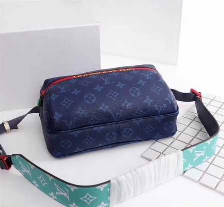 Louis Vuitton Outlet monogram canvas messenger 43845 blue