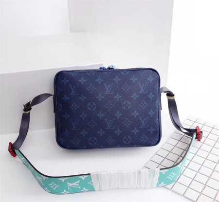 Louis Vuitton Outlet monogram canvas messenger 43845 blue