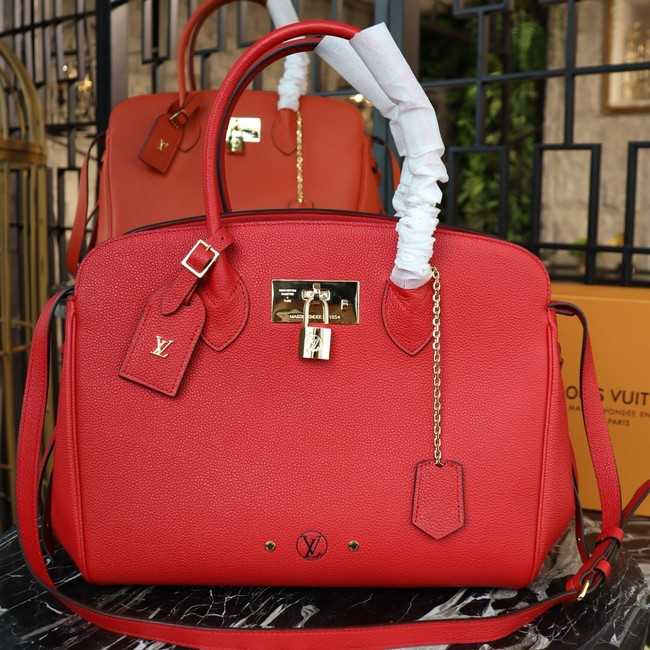 Louis Vuitton Outlet Veau Nuage Leather Milla MM M51685 red