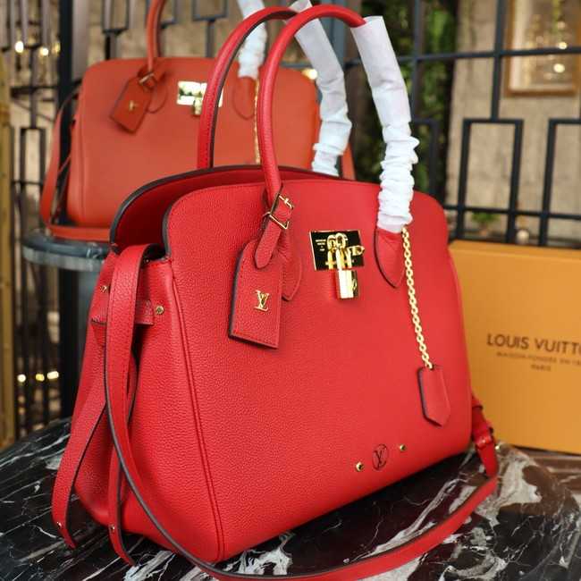 Louis Vuitton Outlet Veau Nuage Leather Milla MM M51685 red