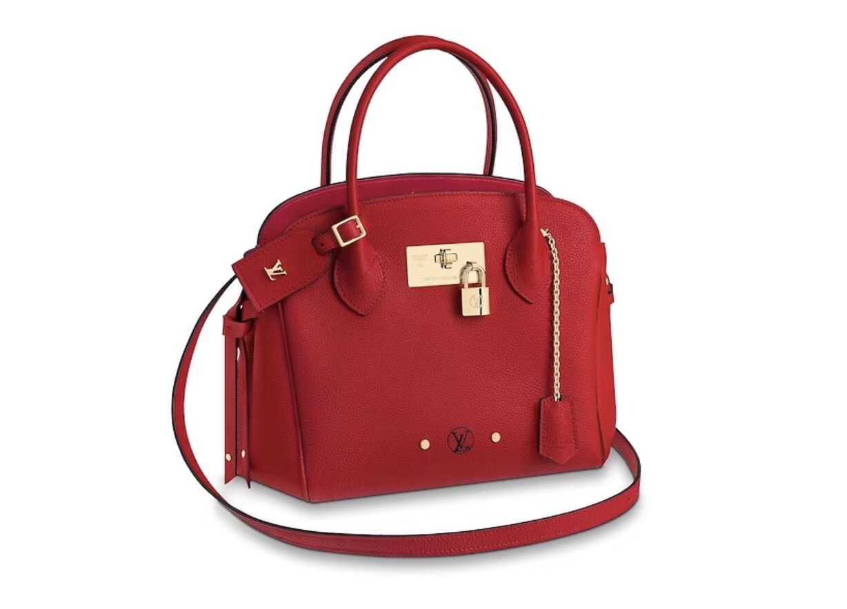 Louis Vuitton Outlet Veau Nuage Leather Milla MM M51685 red