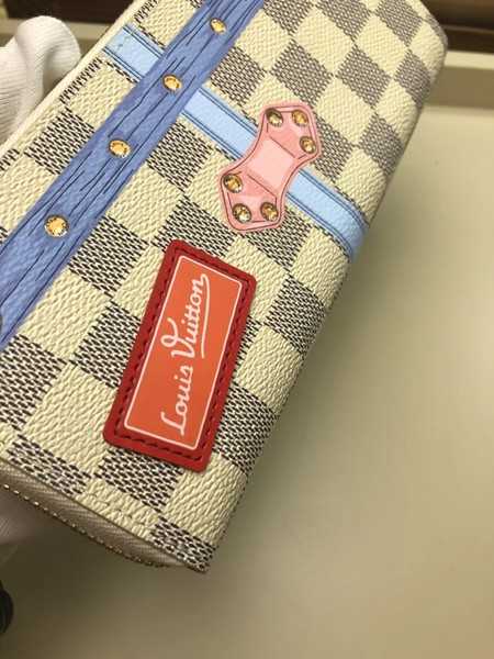 Louis Vuitton Outlet original Damier Azur ZIPPY CLEMENCE Wallet N60109