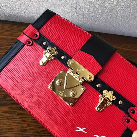 Louis Vuitton Outlet Epi Leather TRUNK CLUTCH M51697 red