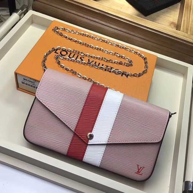 Louis Vuitton Outlet original Epi leather POCHETTE FELICIE M62982 pink