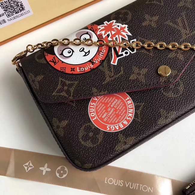 Louis Vuitton Outlet original monogram canvas POCHETTE FELICIE M61276