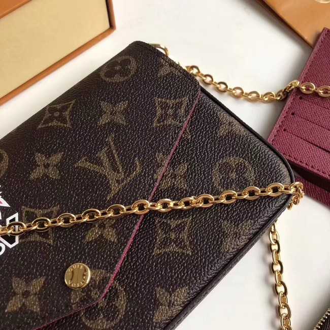 Louis Vuitton Outlet original monogram canvas POCHETTE FELICIE M61276