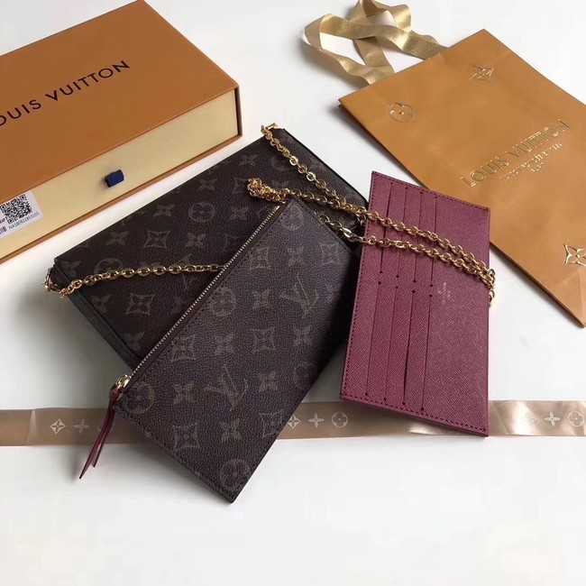 Louis Vuitton Outlet original monogram canvas POCHETTE FELICIE M61276