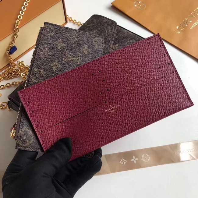 Louis Vuitton Outlet original monogram canvas POCHETTE FELICIE M61276