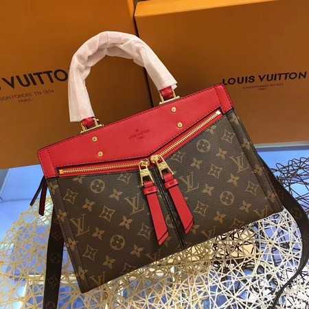 Louis Vuitton Outlet monogram canvas POPINCOURT A44195 red