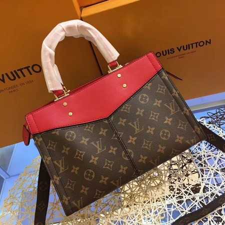 Louis Vuitton Outlet monogram canvas POPINCOURT A44195 red