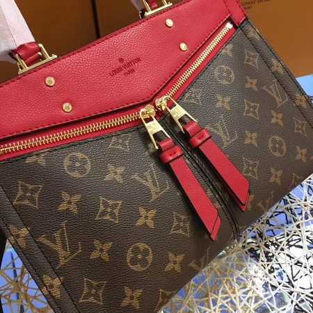 Louis Vuitton Outlet monogram canvas POPINCOURT A44195 red