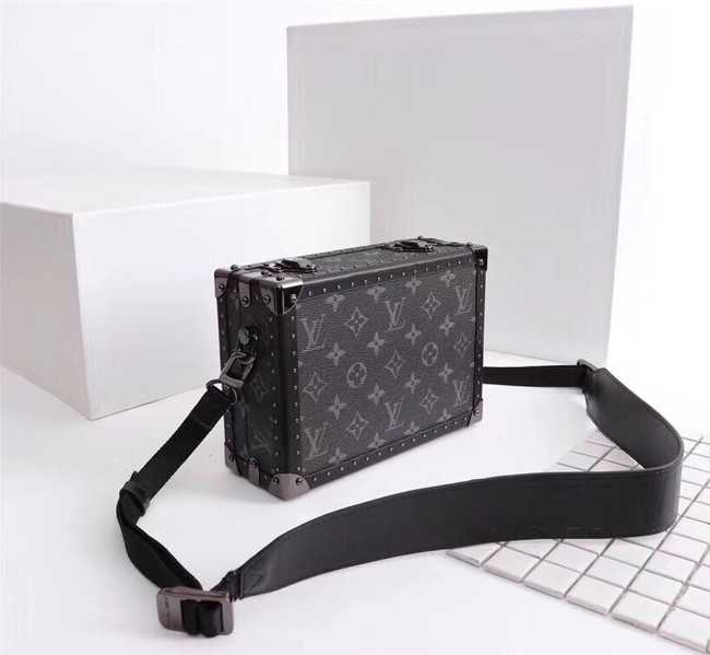 Louis Vuitton Outlet Monogram Canvas PETITE MALLE M20101 black