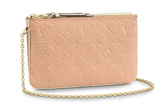 Louis Vuitton Outlet POCHETTE DOUBLE ZIP M63919 Beige Dore