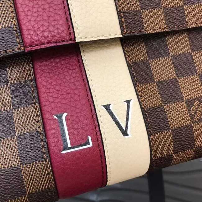 Louis Vuitton Outlet original monogram canvas ONE HANDLE 41076 red&white